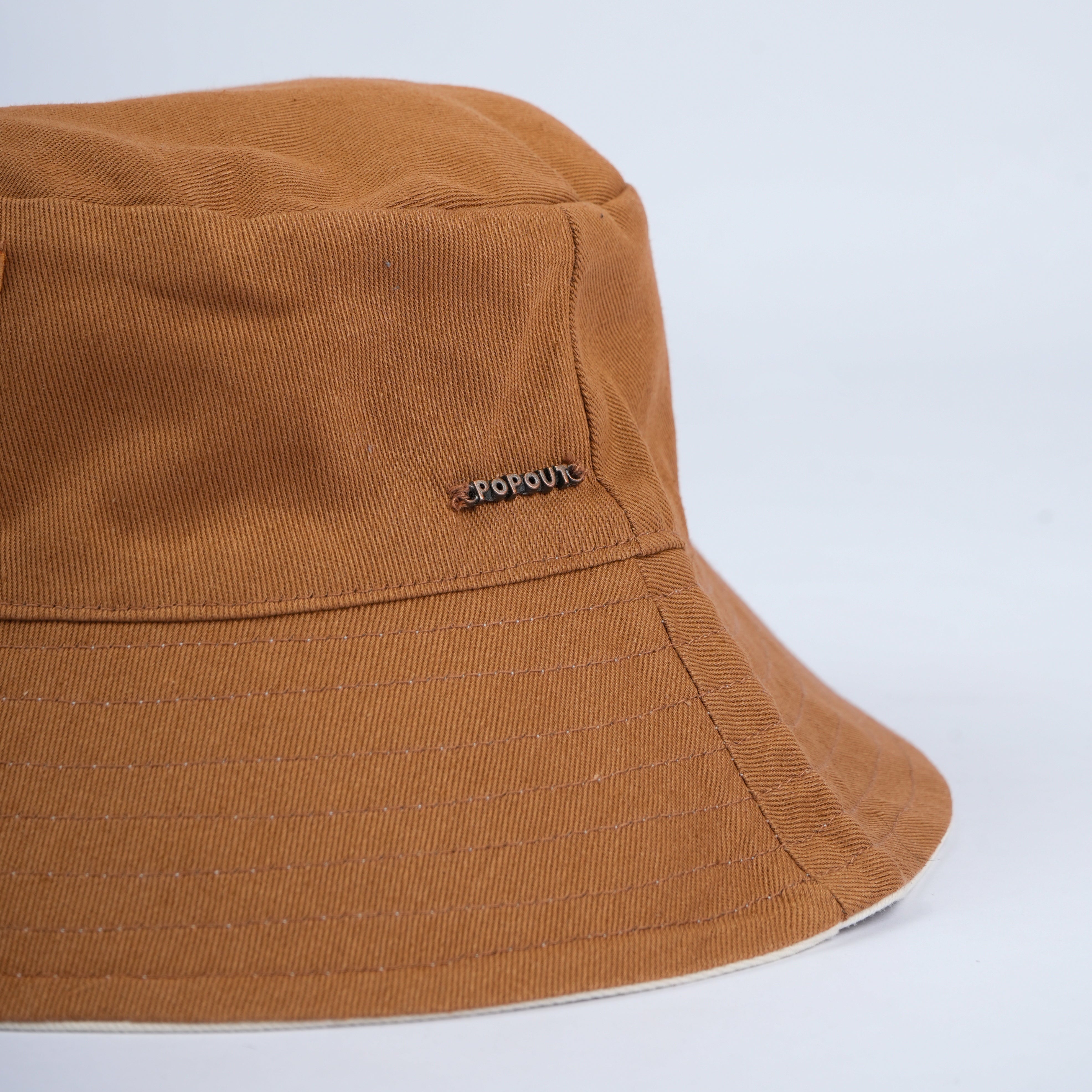 Reversible Sun Hat | Brown + Cream