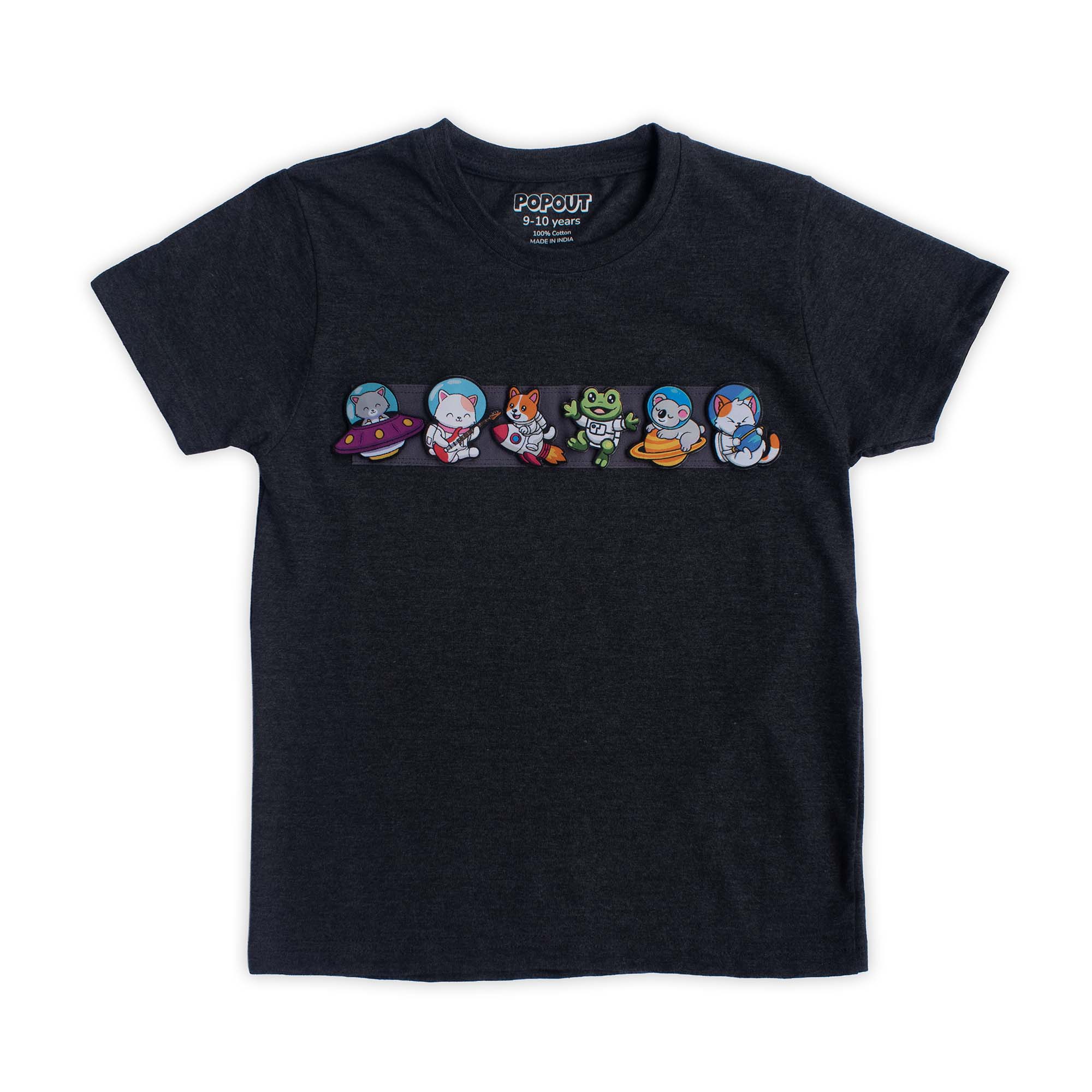 Short Sleeve Tee | Unisex | 1 to 10 years | Charcoal Grey