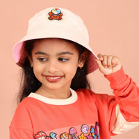 Reversible Sun Hat | Pink + Cream