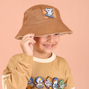 Reversible Sun Hat | Brown + Cream