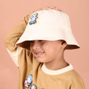Reversible Sun Hat | Brown + Cream
