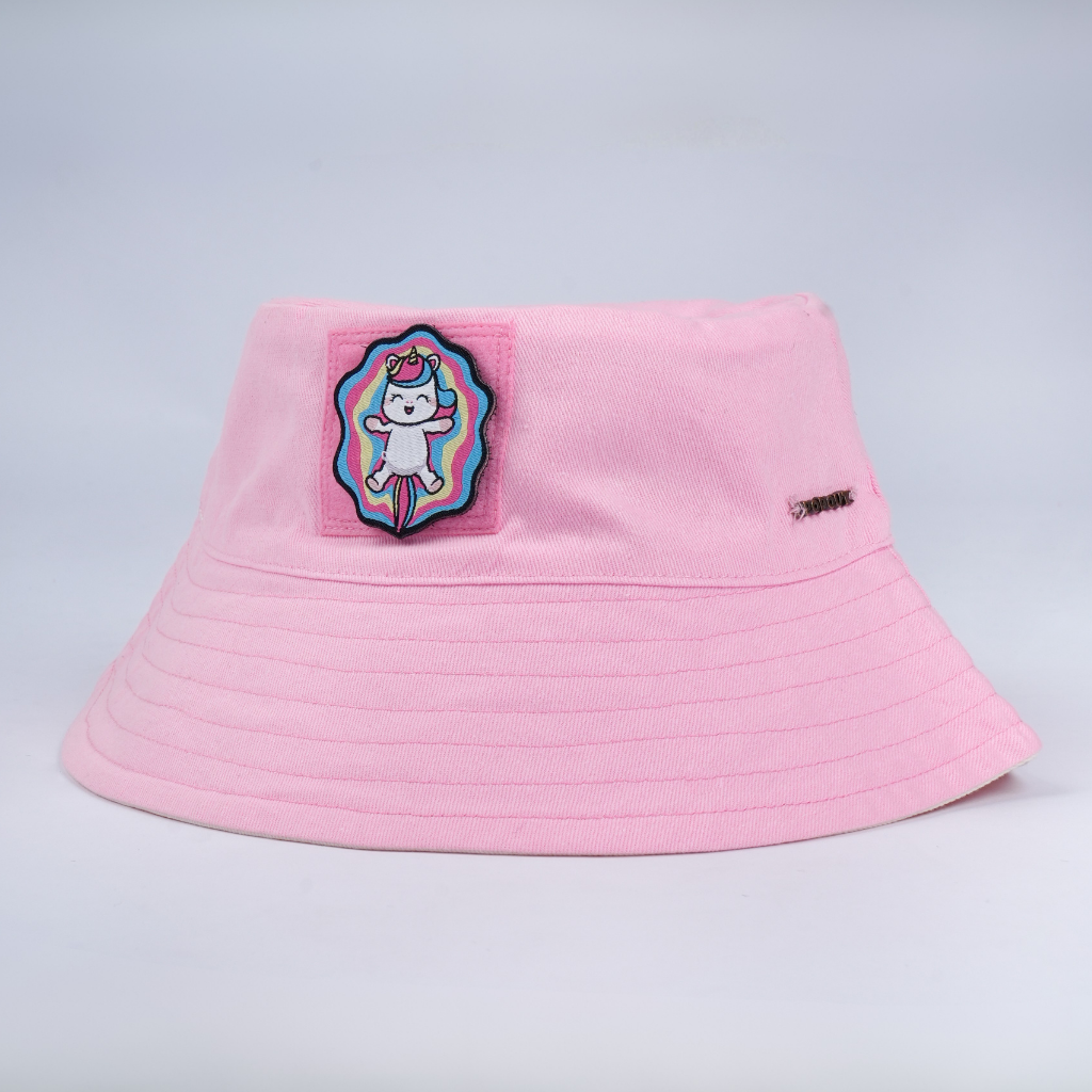 Reversible Sun Hat | Pink + Cream
